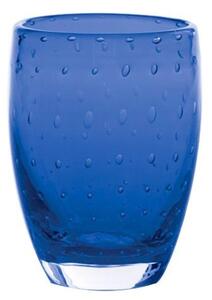 Zafferano Bolicante Bicchiere Acqua 35 Cl Set 6 Pz Fatto A Mano In Vetro Blu