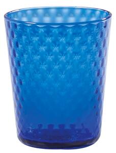 Zafferano Veneziano Bicchiere Acqua 33 Cl Set 6 Pz Fatto A Mano In Vetro Blu