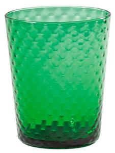Zafferano Veneziano Bicchiere Acqua 33 Cl Set 6 Pz Fatto A Mano In Vetro Verde