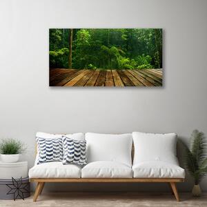 Quadro stampa su tela Pianta della natura della foresta 100x50 cm