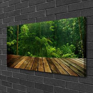 Quadro stampa su tela Pianta della natura della foresta 125x50 cm