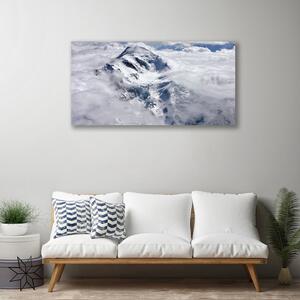 Stampa quadro su tela Paesaggio di montagna di nebbia 100x50 cm