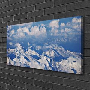 Quadro su tela Paesaggio di nuvole di montagna 100x50 cm