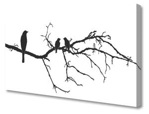 Foto quadro su tela Ramo Di Uccelli Arte Della Natura 100x50 cm