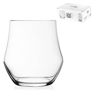 RCR Set 6 bicchieri acqua Ego in vetro sonoro cl 39