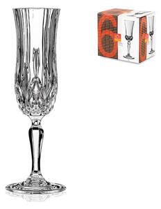 RCR Set 6 calici flute Opera in vetro sonoro cl 13