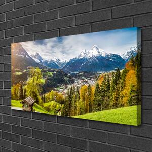 Quadro stampa su tela Il paesaggio alpino 100x50 cm