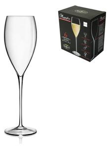 BORMIOLI LUIGI Set 6 Calici Magnifico Flute in vetro sonoro trasparente 32 cl