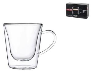 BORMIOLI LUIGI Set 2 Tazze Caffè senza piatto Duos in borosilicato cl 12