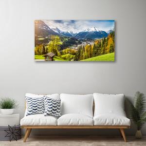 Quadro stampa su tela Il paesaggio alpino 100x50 cm