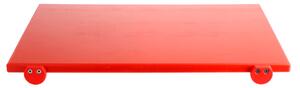 Tagliere in polietilene con battente rosso cm 60x40x2 h