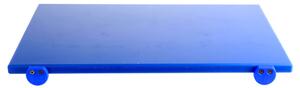 Tagliere in polietilene con battente blu cm 60x40x2 h