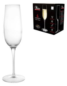 BORMIOLI LUIGI 6 calici flute Palace in vetro sonoro trasparente cl 23,5