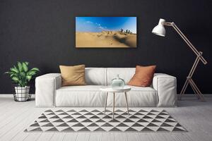 Quadro stampa su tela Paesaggio di sabbia del deserto 100x50 cm