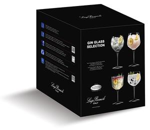 Bormioli Luigi Gin Selection Set 4 Calici Gin Tonic in Vetro Cristallino
