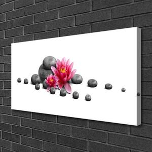 Stampa quadro su tela Fiore Zen della stazione termale di loto 100x50 cm