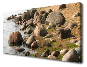 Foto quadro su tela Paesaggio della costa del mare 100x50 cm