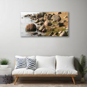 Foto quadro su tela Paesaggio della costa del mare 100x50 cm