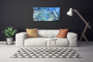 Quadro su tela Acqua, alberi, arte, natura 100x50 cm