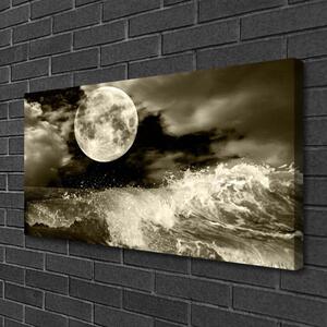 Quadro su tela Paesaggio notturno della luna 100x50 cm