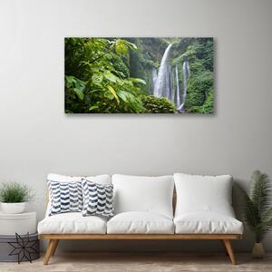 Stampa quadro su tela Cascata della natura 100x50 cm