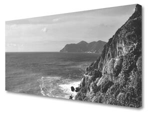 Quadro su tela Paesaggio di montagna del mare 100x50 cm