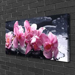 Quadro su tela Fiore di orchidea per la pace 100x50 cm