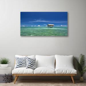 Quadro stampa su tela Paesaggio marino 100x50 cm