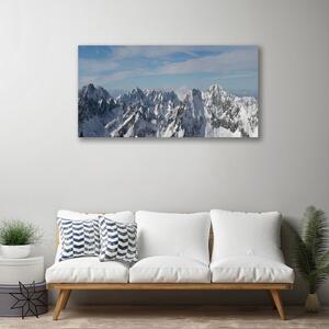 Stampa quadro su tela Paesaggio di montagne 100x50 cm