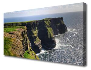 Quadro su tela Paesaggio marino roccioso 100x50 cm