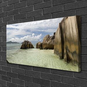 Quadro su tela Paesaggio roccioso 100x50 cm