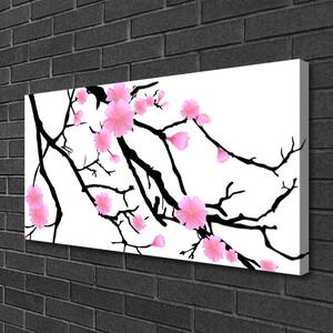 Foto quadro su tela Steli di fiori Art 100x50 cm