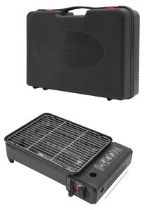 Griglia a gas, design portatile, alta potenza, colore nero
