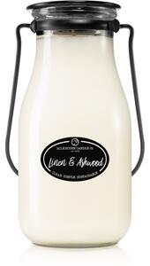 Milkhouse Candle Co. Creamery Linen & Ashwood candela profumata I. Milkbottle 396 g