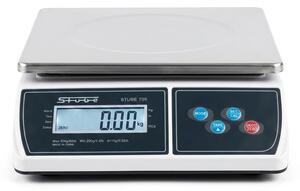 Stube Bilancia da Cucina Digitale elettronica Professionale 30 Kg Piano in Acciaio Inox - 705/30