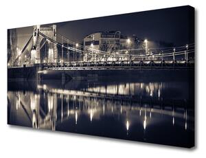 Stampa quadro su tela Architettura del ponte 100x50 cm