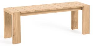 Panca da esterno Victoire in legno massello di teak 135 cm
