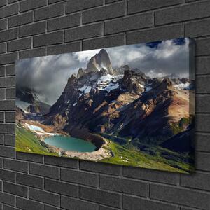 Quadro su tela Paesaggio della baia di montagna 100x50 cm