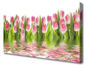 Quadro su tela Tulipani Pianta Natura 100x50 cm