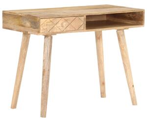 Tavolino da Trucco 100x50x76 cm in Legno Massello di Mango