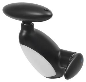 Miscelatore per lavabo, con doccetta estraibile, indicatore LED della temperatura, colore nero
