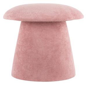 Sgabello in velluto rosa chiaro Mushroom - Leitmotiv