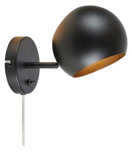 Lampada da parete in colore nero-bronzo Edgar - Markslöjd