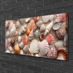 Quadro su tela Arte della sabbia dei crostacei 100x50 cm