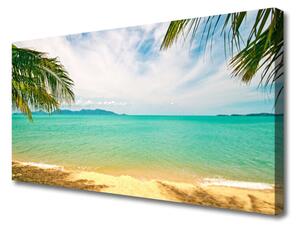 Quadro su tela Paesaggio della spiaggia del mare 100x50 cm
