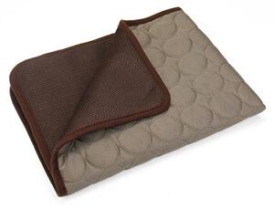 Tappetino refrigerante per animali domestici, lavabile, design estivo confortevole, marrone, XL 100x70 cm