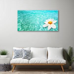 Quadro su tela Arte del fiore d'acqua 100x50 cm