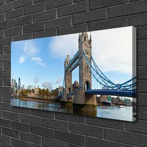 Quadro su tela Architettura del ponte di Londra 100x50 cm