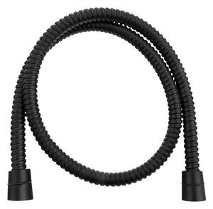 Tubo doccia in acciaio inox nero opaco Powerflex - Sapho
