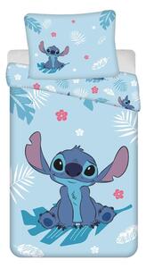 Biancheria da letto per bambini in cotone blu per letto singolo 140x200 cm Lilo and Stitch "Blue" - Jerry Fabrics